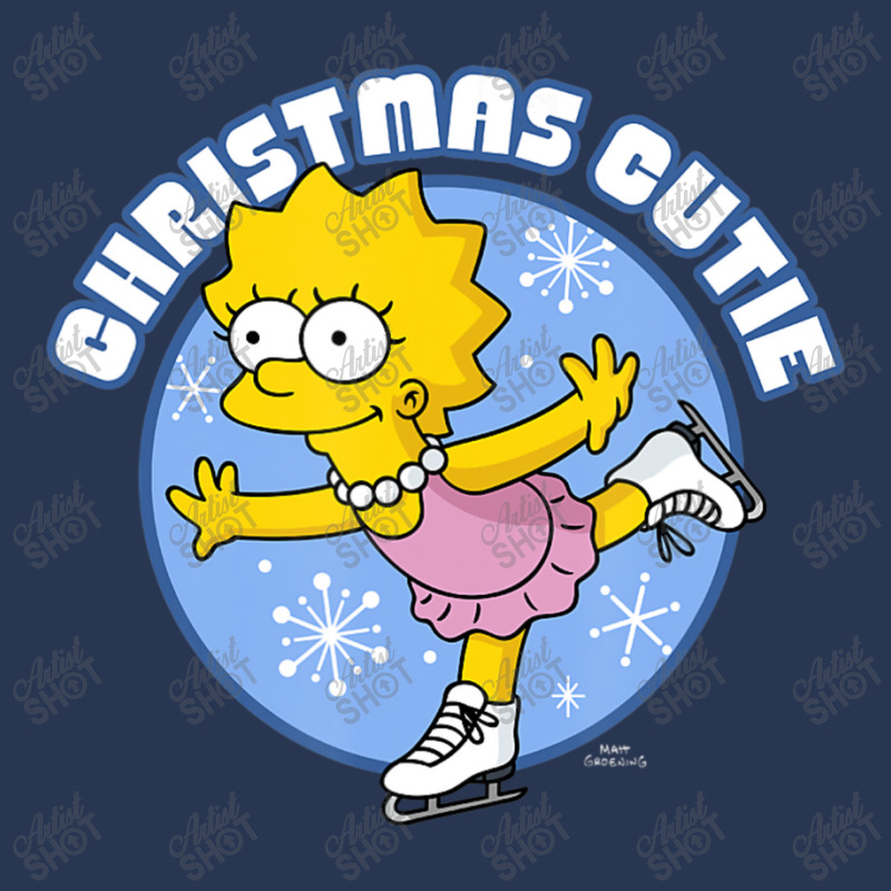 The Simpsons Christmas Lisa Christmas Cutie Ice Pr Ladies Denim Jacket by longdanouj | Artistshot