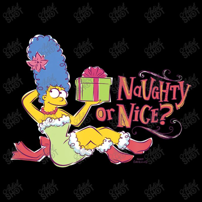 The Simpsons Christmas Marge Naughty Or Nice Adjustable Cap | Artistshot