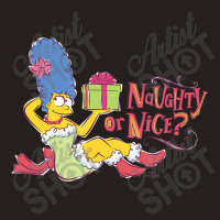 The Simpsons Christmas Marge Naughty Or Nice Tank Top | Artistshot