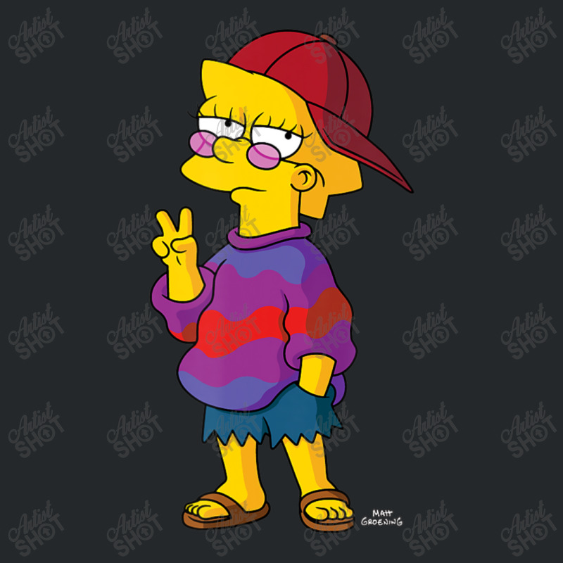 The Simpsons Cool Kid Lisa Crewneck Sweatshirt by longdanouj | Artistshot