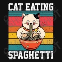 Cat Eating Spaghetti Graphic Youth T-shirt | Artistshot