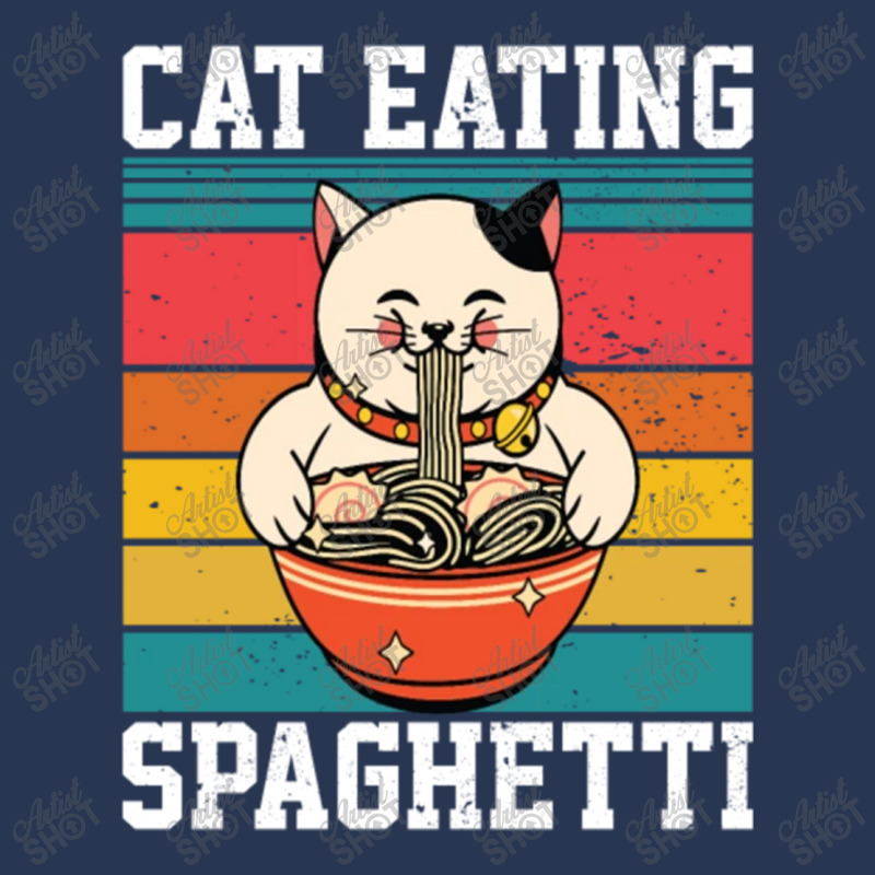 Cat Eating Spaghetti Ladies Denim Jacket by kakashop | Artistshot