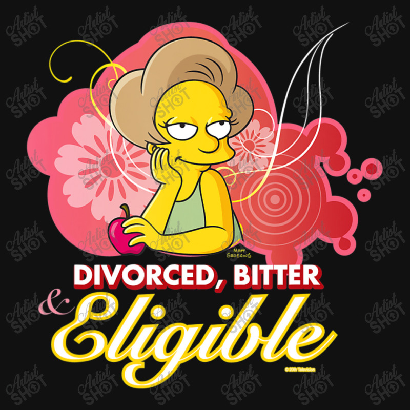 The Simpsons Edna Krabappel Divorced Bitter Eligib Baby Bibs by longdanouj | Artistshot