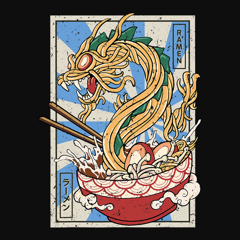 Ramen Dragon Japanese Noodles Soup Crop Top by whoretacarpal | Artistshot