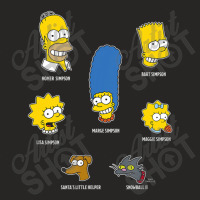 The Simpsons Family Faces C2 Ladies Fitted T-shirt | Artistshot