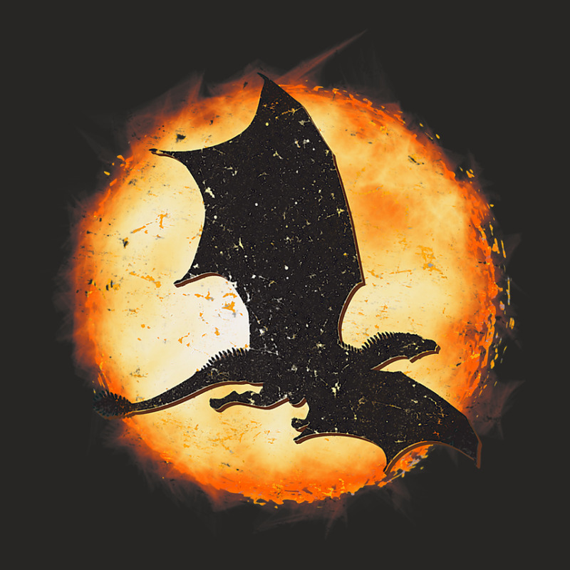 Mythical Fantasy Dragonfire Flying Dragon Hallowee Ladies Fitted T-Shirt by kerrmanthez | Artistshot