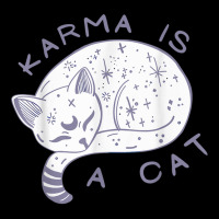 Karma Is A Cat, Funny Cat, Lazy Cat T Shirt V-neck Tee | Artistshot