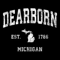 Dearborn Michigan Mi Vintage Athletic Sports Desig Adjustable Cap | Artistshot