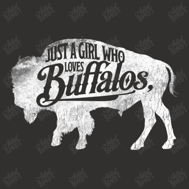 Just A Girl Who Loves Buffaloes Buffalo Bison Love Champion Hoodie by donellajeremykoa | Artistshot