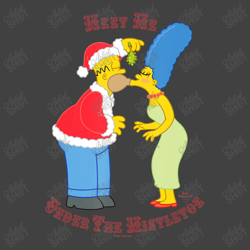 The Simpsons Homer Marge Christmas Meet Under The Vintage T-shirt | Artistshot