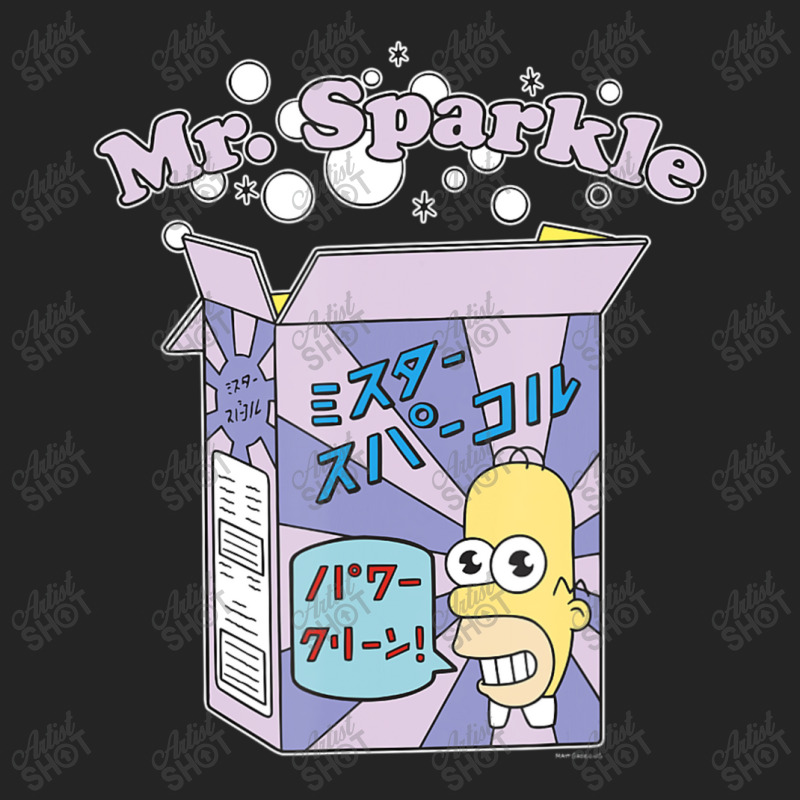 The Simpsons Homer Mr. Sparkle Kanji Box Bubbles V 3/4 Sleeve Shirt by longdanouj | Artistshot