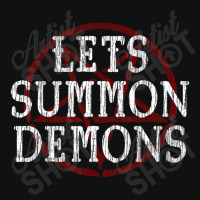 Lets Summon Demons Satanic Horror Baby Bibs | Artistshot