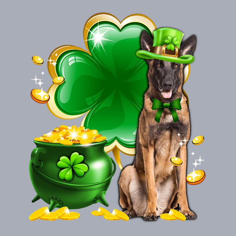 Malinois Dog Shamrock St Patricks Day Dog Irish Gi Tank Dress by kerrmanthez | Artistshot