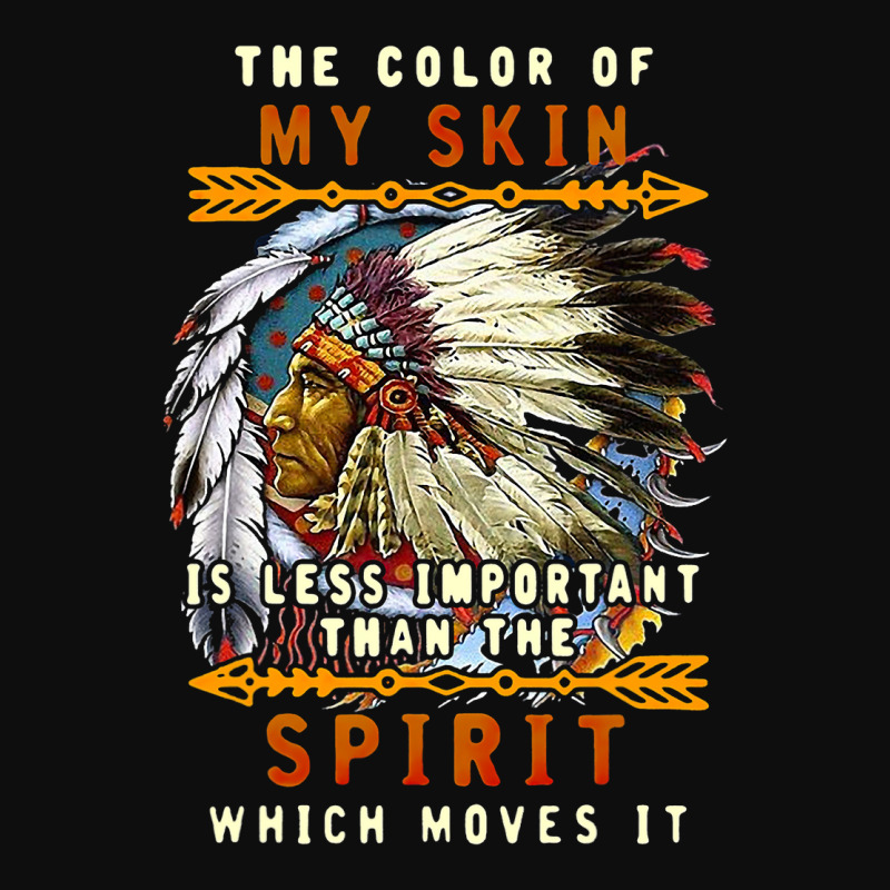 The Color Of My Skin Is Less Important Than Spirit Crop Top | Artistshot