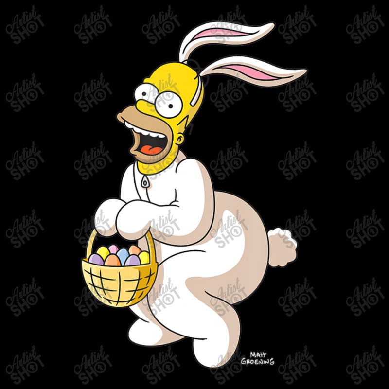 The Simpsons Homer Simpson Easter Bunny Cropped Hoodie by longdanouj | Artistshot