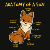 Funny Anatomy Of A Fox, Cute Funny Animal Lover, F Scorecard Crop Tee | Artistshot