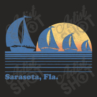 Sarasota Fl Sailboat  Vintage 80s Sunset Ladies Fitted T-shirt | Artistshot