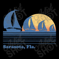 Sarasota Fl Sailboat  Vintage 80s Sunset Cropped Hoodie | Artistshot