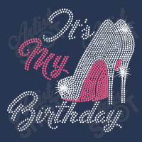 It's My Birthday Cursive Shoes Bling Rhinestone Ladies Denim Jacket | Artistshot