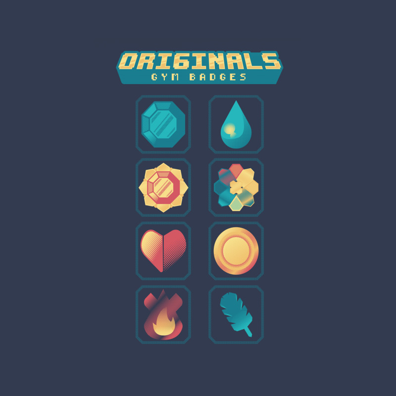 Originals - Gym Badges V-Neck Tee by Sketchdemao | Artistshot