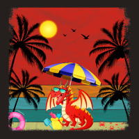 Beach Coconut Tree Retro Graphic Dragon Lover Summ Tank Top | Artistshot