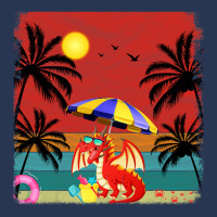 Beach Coconut Tree Retro Graphic Dragon Lover Summ Men Denim Jacket | Artistshot