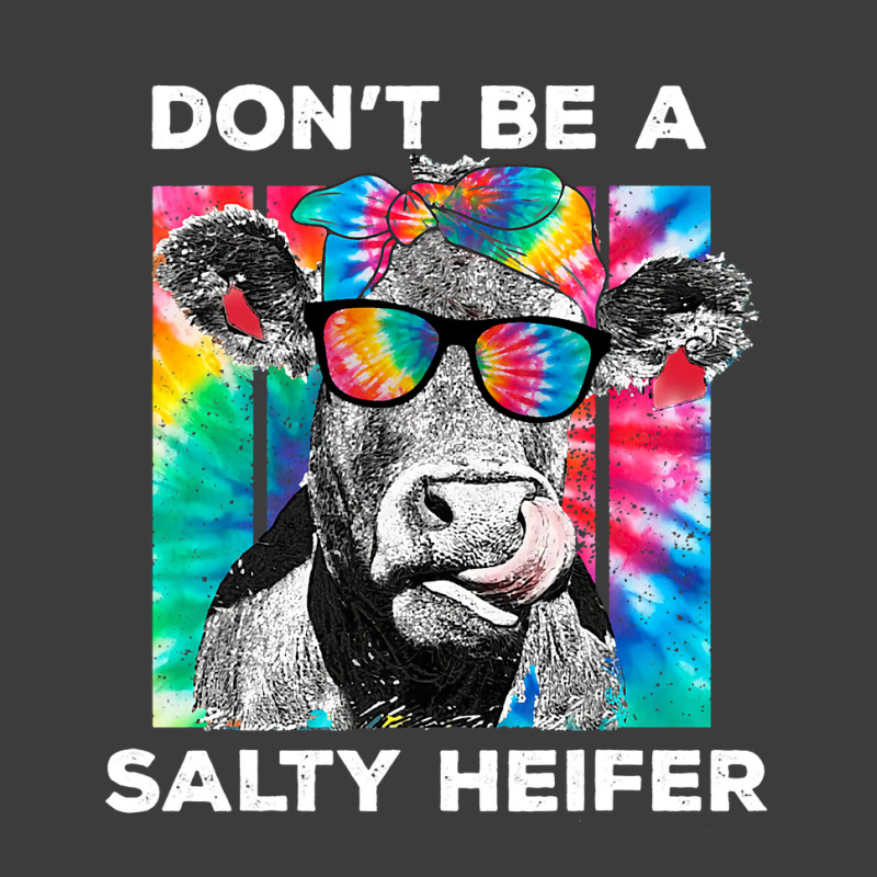 Funny Dont Be A Salty Heifer Tie Dye Cow Farmer Wo Men's Polo Shirt | Artistshot