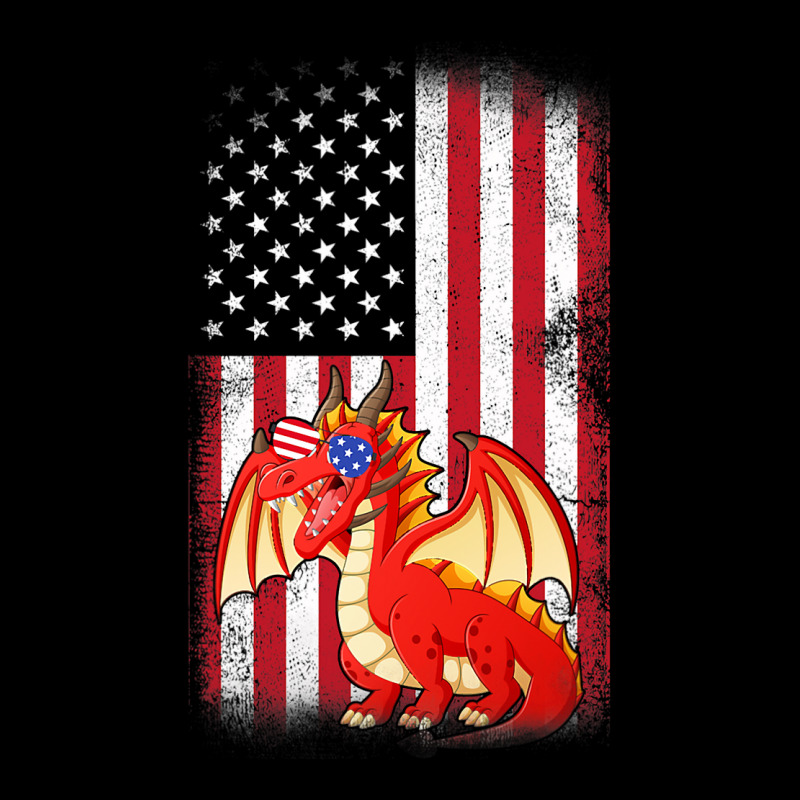 Dragon American Flag Boys Girls Men Women Fourth O Women's V-Neck T-Shirt by whoretacarpal | Artistshot