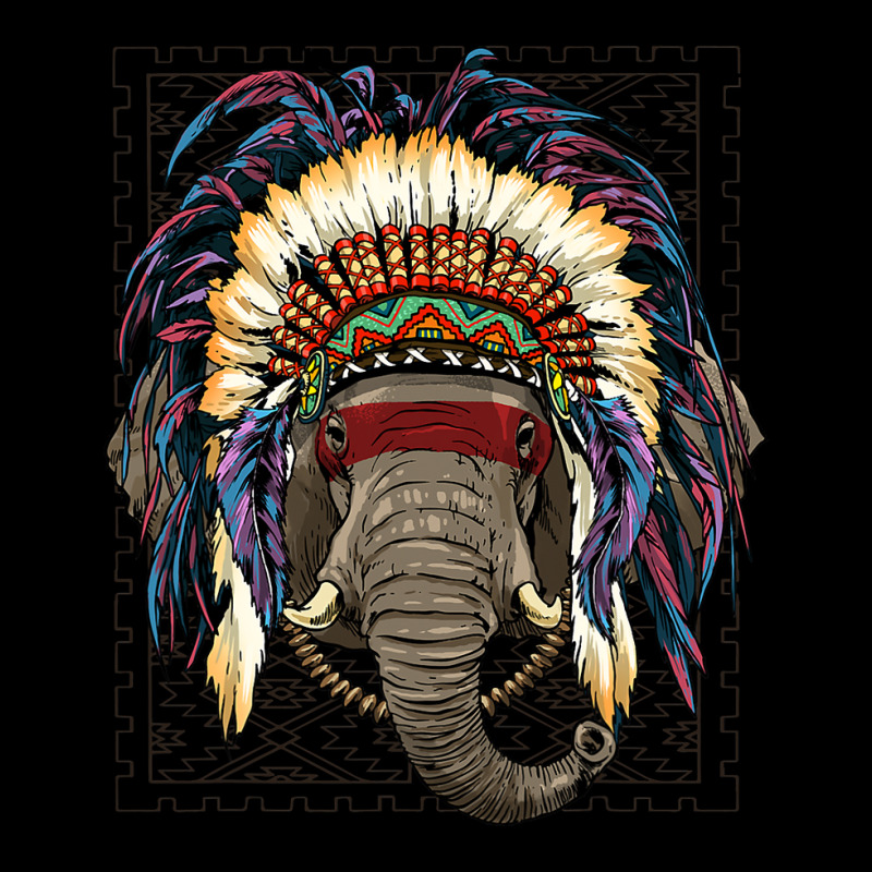 Native American Indian Elephant Indigenous Peoples Cropped Hoodie by whoretacarpal | Artistshot