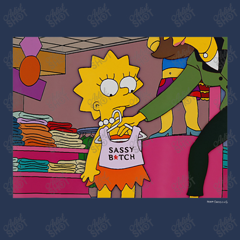 The Simpsons Lisa Sassy V1 Ladies Denim Jacket by longdanouj | Artistshot