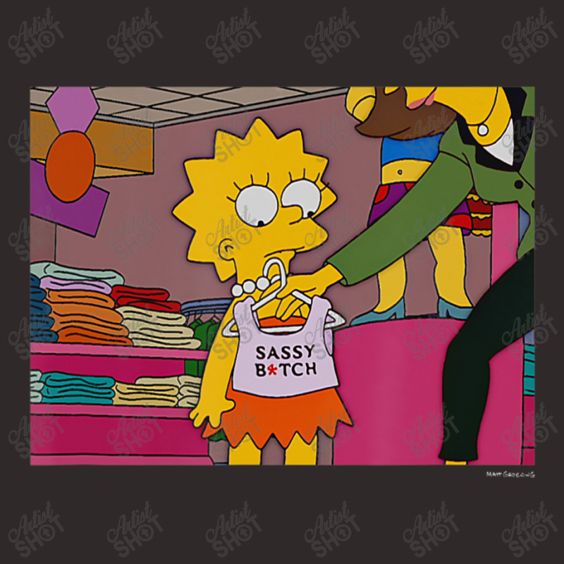 The Simpsons Lisa Sassy V1 Racerback Tank by longdanouj | Artistshot