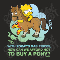 The Simpsons Lisa Simpson Buy A Pony Retro Ladies Fitted T-shirt | Artistshot