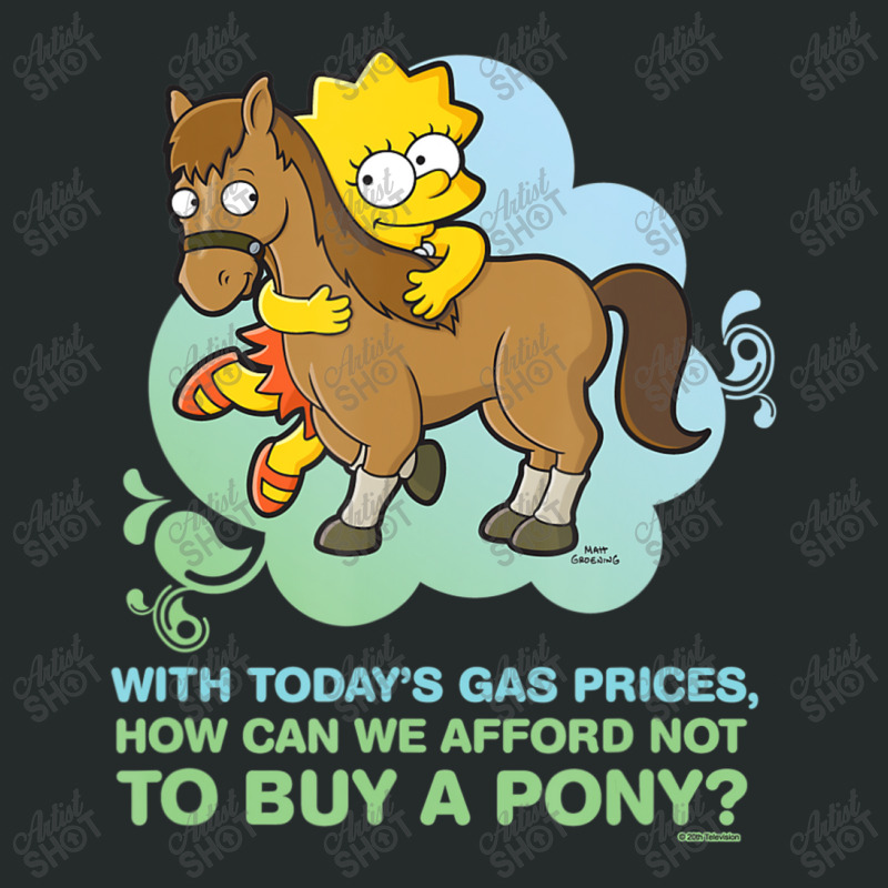 The Simpsons Lisa Simpson Buy A Pony Retro Women's Triblend Scoop T-shirt by longdanouj | Artistshot