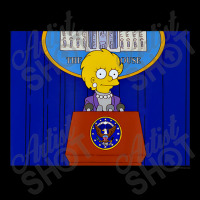 The Simpsons Lisa Simpson President Cropped Hoodie | Artistshot