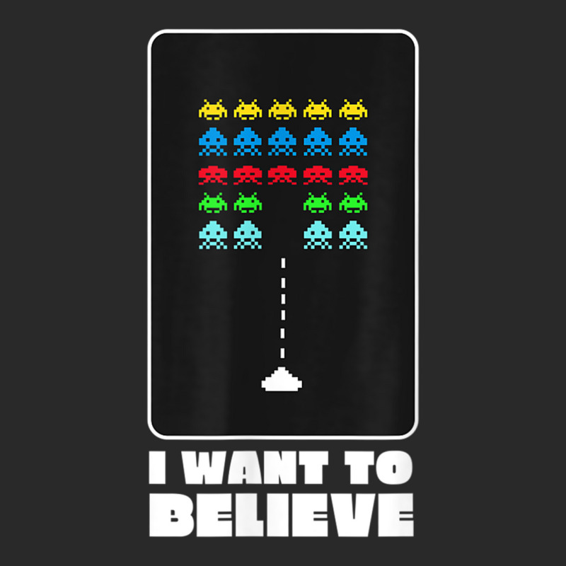 I Want To Believe Space Alien Invaders T Shirt Printed hat by gabuya | Artistshot