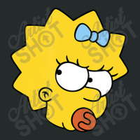 The Simpsons Maggie Simpson Angry Big Face Women's Triblend Scoop T-shirt | Artistshot