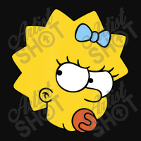 The Simpsons Maggie Simpson Angry Big Face Crop Top | Artistshot