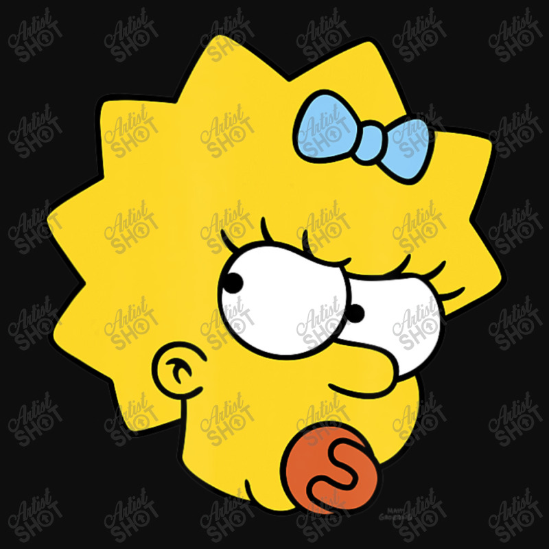 The Simpsons Maggie Simpson Angry Big Face Crop Top by longdanouj | Artistshot