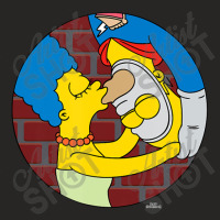 The Simpsons Marge And Homer Pie Man Upside Down K Ladies Fitted T-shirt | Artistshot