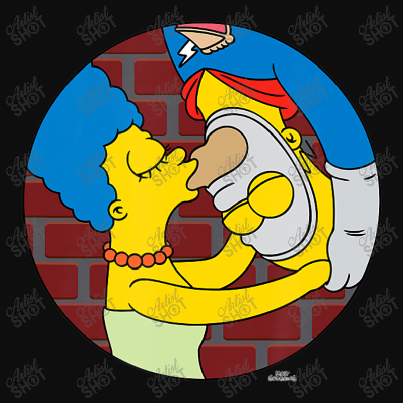 The Simpsons Marge And Homer Pie Man Upside Down K Crop Top by longdanouj | Artistshot