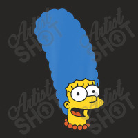 The Simpsons Marge Simpson Big Face Ladies Fitted T-shirt | Artistshot