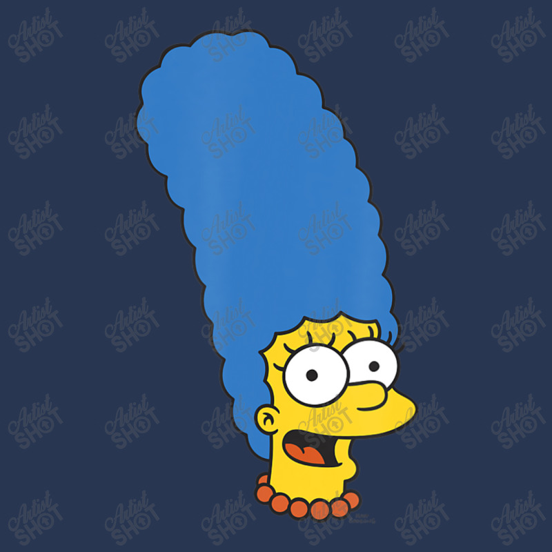 The Simpsons Marge Simpson Big Face Ladies Denim Jacket by longdanouj | Artistshot