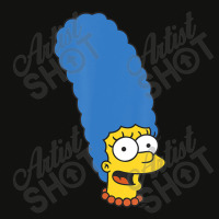 The Simpsons Marge Simpson Big Face Scorecard Crop Tee | Artistshot