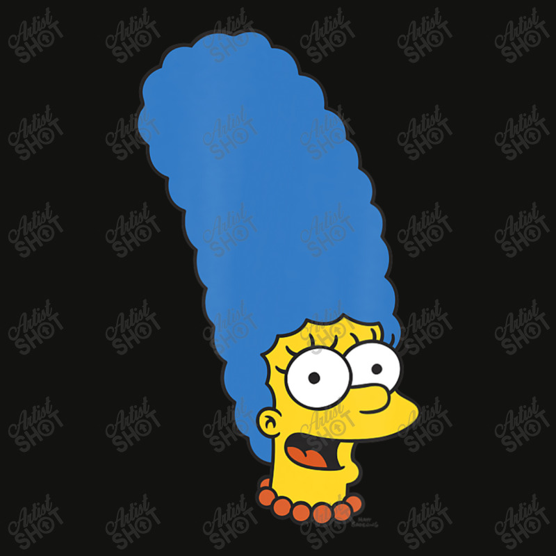 The Simpsons Marge Simpson Big Face Scorecard Crop Tee by longdanouj | Artistshot