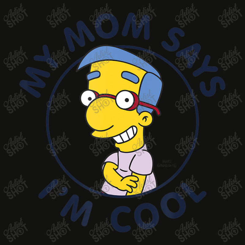 The Simpsons Milhouse My Mom Says I'm Cool V2 Scorecard Crop Tee by longdanouj | Artistshot