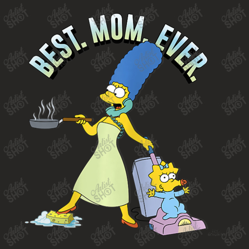 The Simpsons Mother's Day Marge Best Mom Ever Ladies Fitted T-Shirt by longdanouj | Artistshot