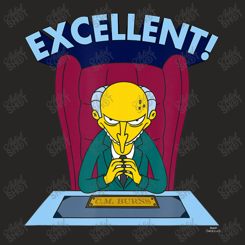 The Simpsons Mr. Burns Excellent Ladies Fitted T-Shirt by longdanouj | Artistshot