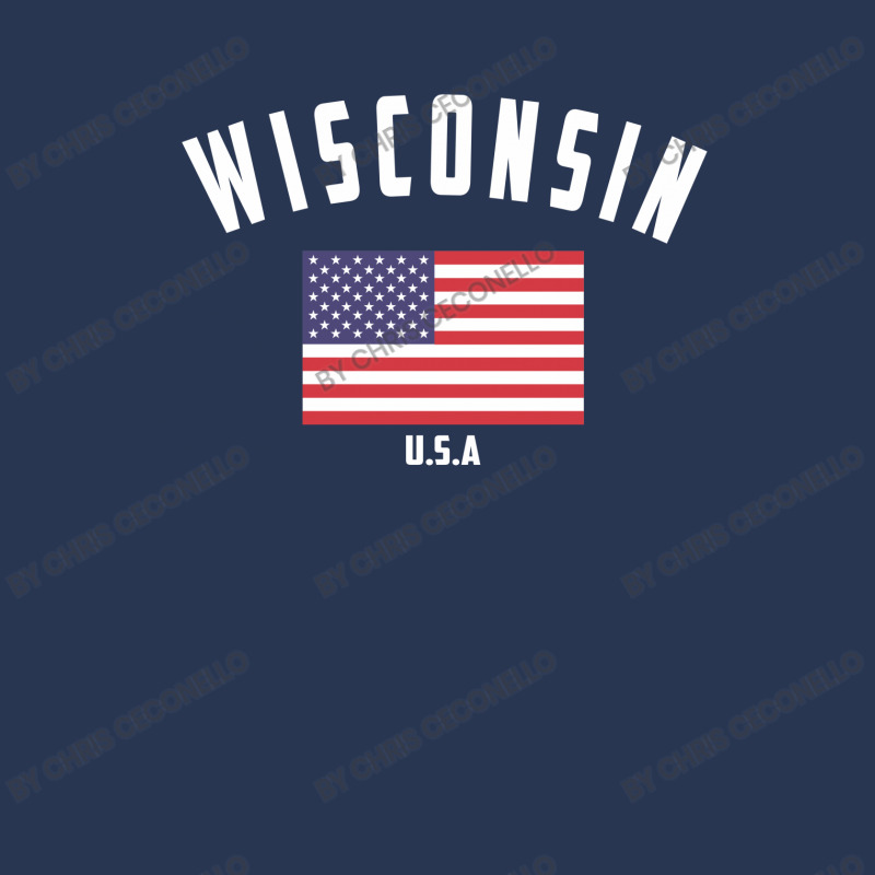 Wisconsin Men Denim Jacket by Chris Ceconello | Artistshot