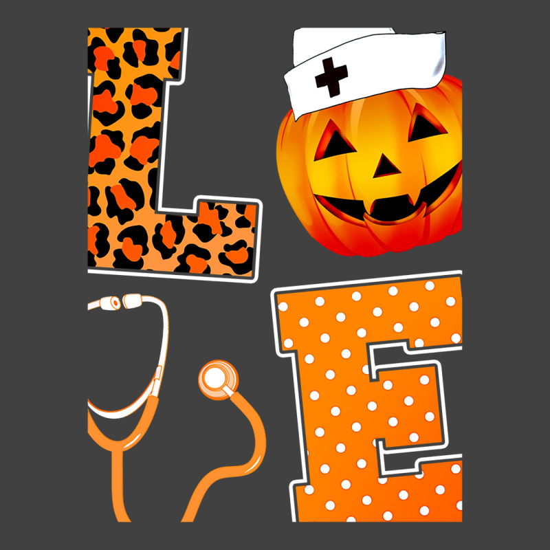 Leopard Love Halloween Pumpkin Fall Nurse Doctor G Vintage T-shirt | Artistshot