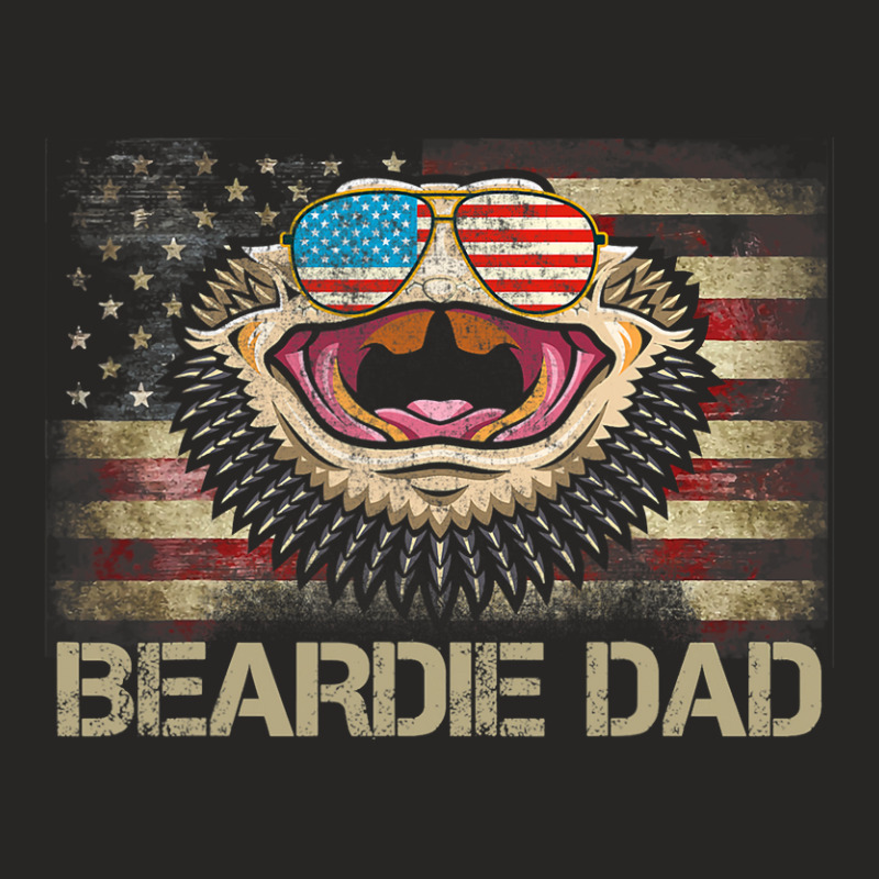 Mens Sunglasses Beardie Dad Flag American Bearded  Ladies Fitted T-Shirt by whoretacarpal | Artistshot